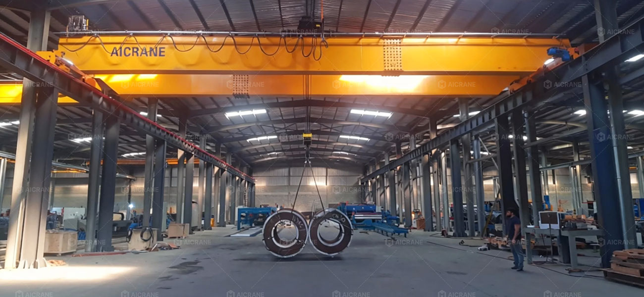 Double Girder Overhead Crane for Steel Coil Processing in Abuja
