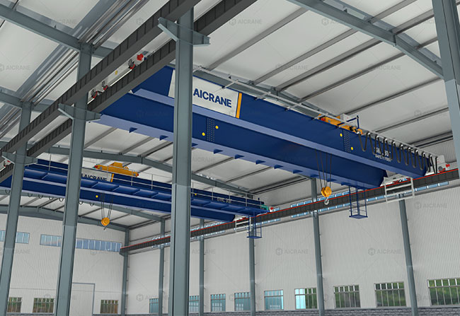 Double girder overhead crane for steel fabrication and heavy manufacturing in Nigeria
