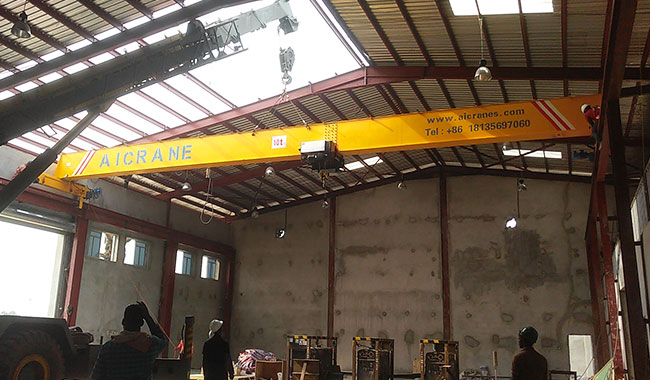 Overhead crane installation at an industrial facility in Nigeria