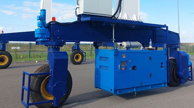 RTG crane wheel group with independent travel motor drive