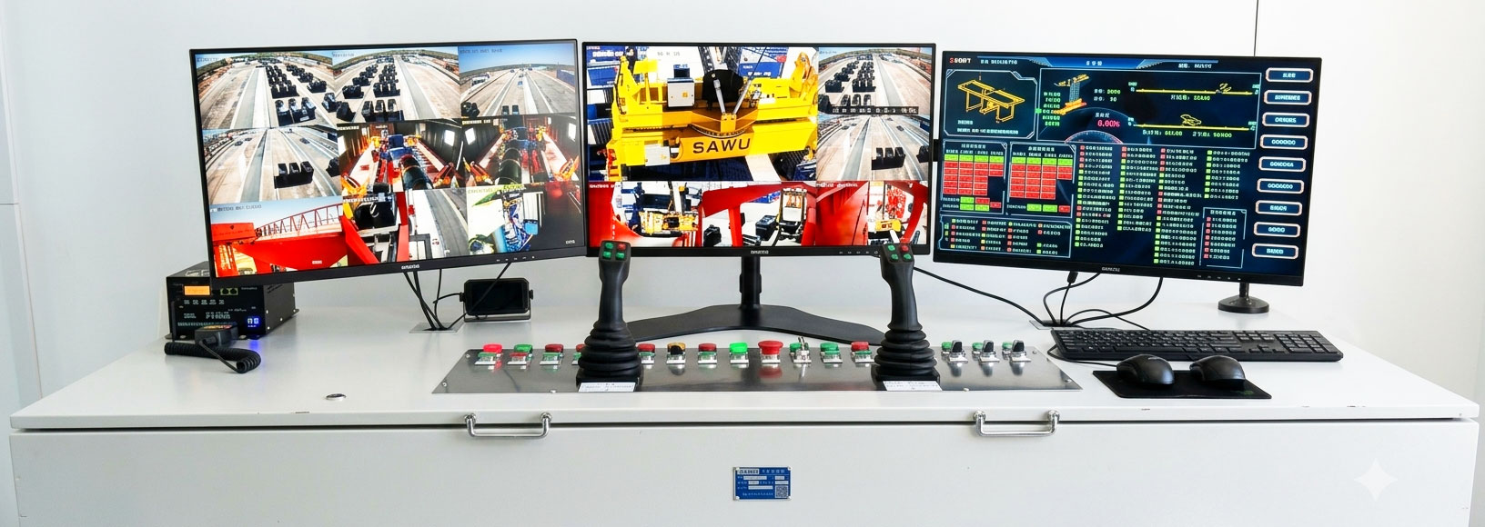 Remote RTG crane management with intelligent monitoring