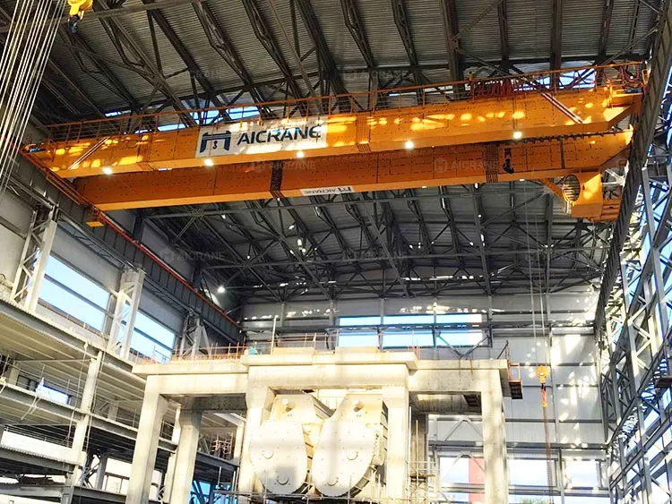 100 ton workshop cranes for power plant equipment handling