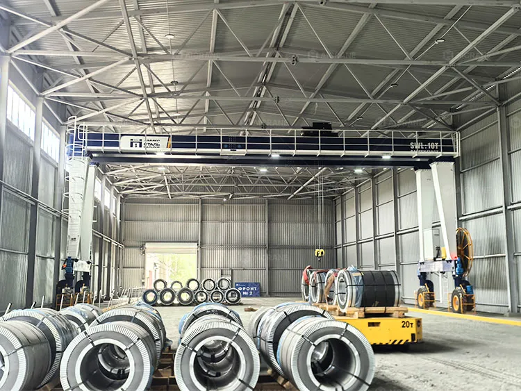 Customized 10T RTG Crane for Steel Coil Handling in Russia