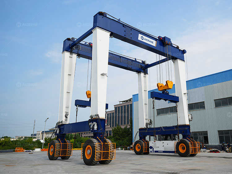Customized 120T RTG Crane for Large Gas Tank Handling in the Middle East