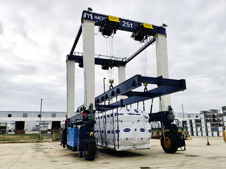 Customized 25T RTG Crane for HVAC Handling in USA