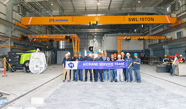 Long-term technical support for indoor cranes