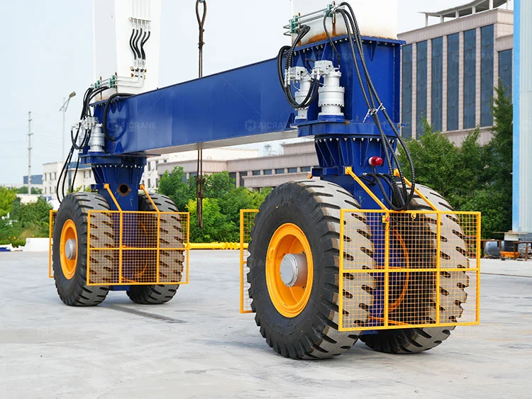 RTG crane wheel arrangement configurations for different load capacities and traveling stability requirements