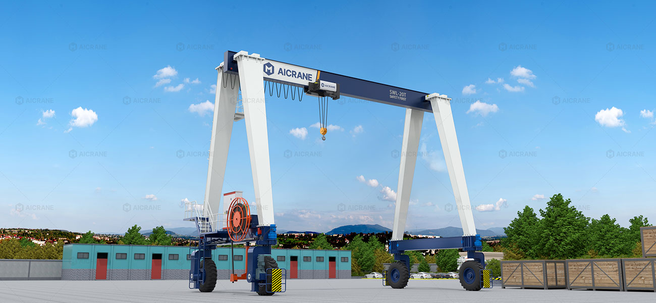 Rubber tyred gantry crane with electric power system supporting efficient and sustainable operations