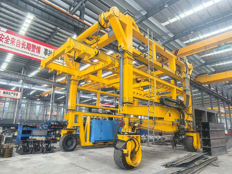 SC60 Diesel Straddle Carrier Handling Industrial Loads