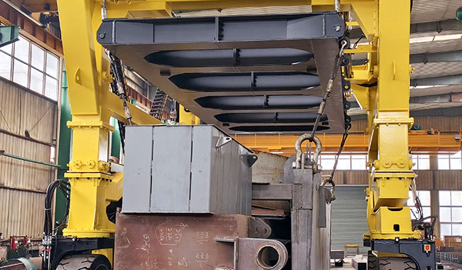 Customized lifting attachment for heavy industrial loads