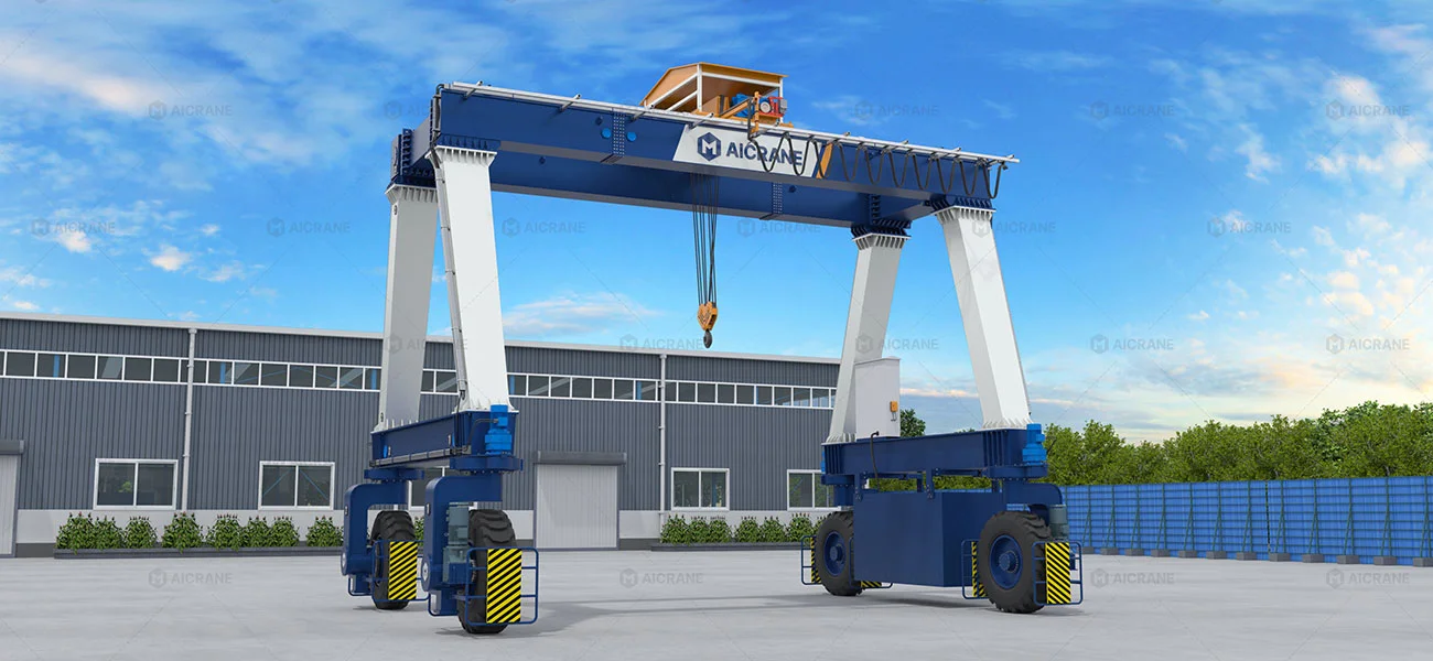 MGT A-Type double girder rubber tyred gantry crane