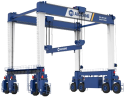 YTL hydraulic double girder rubber tyred gantry crane