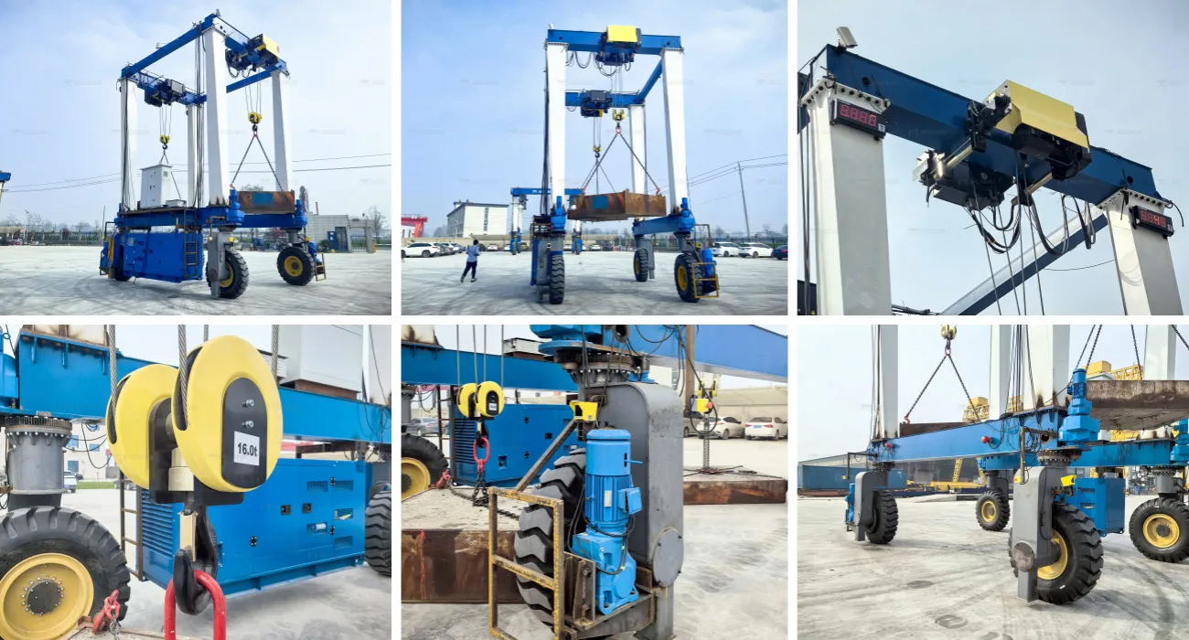16+16 Ton Rubber Tyred Gantry Crane