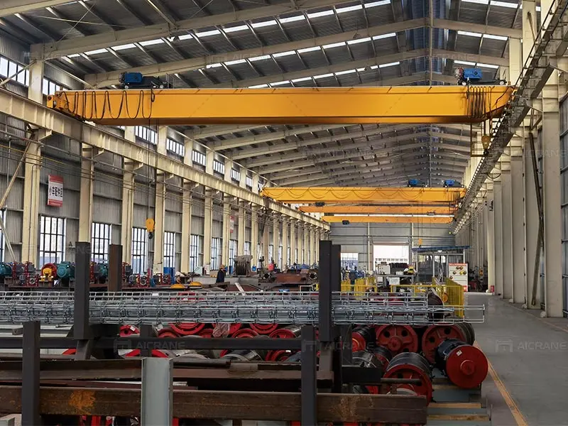Overhead Crane in Warehouse